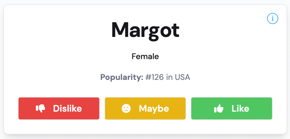 One at a time rating page